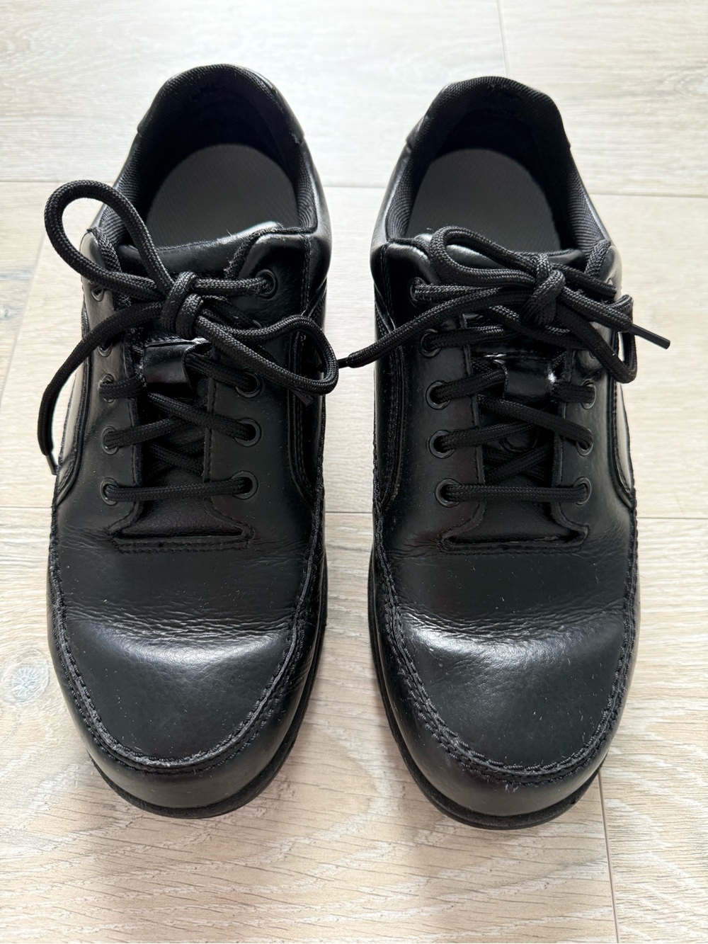 Men's Classic Black Leather Rockport Lace-Up Shoes 9.5